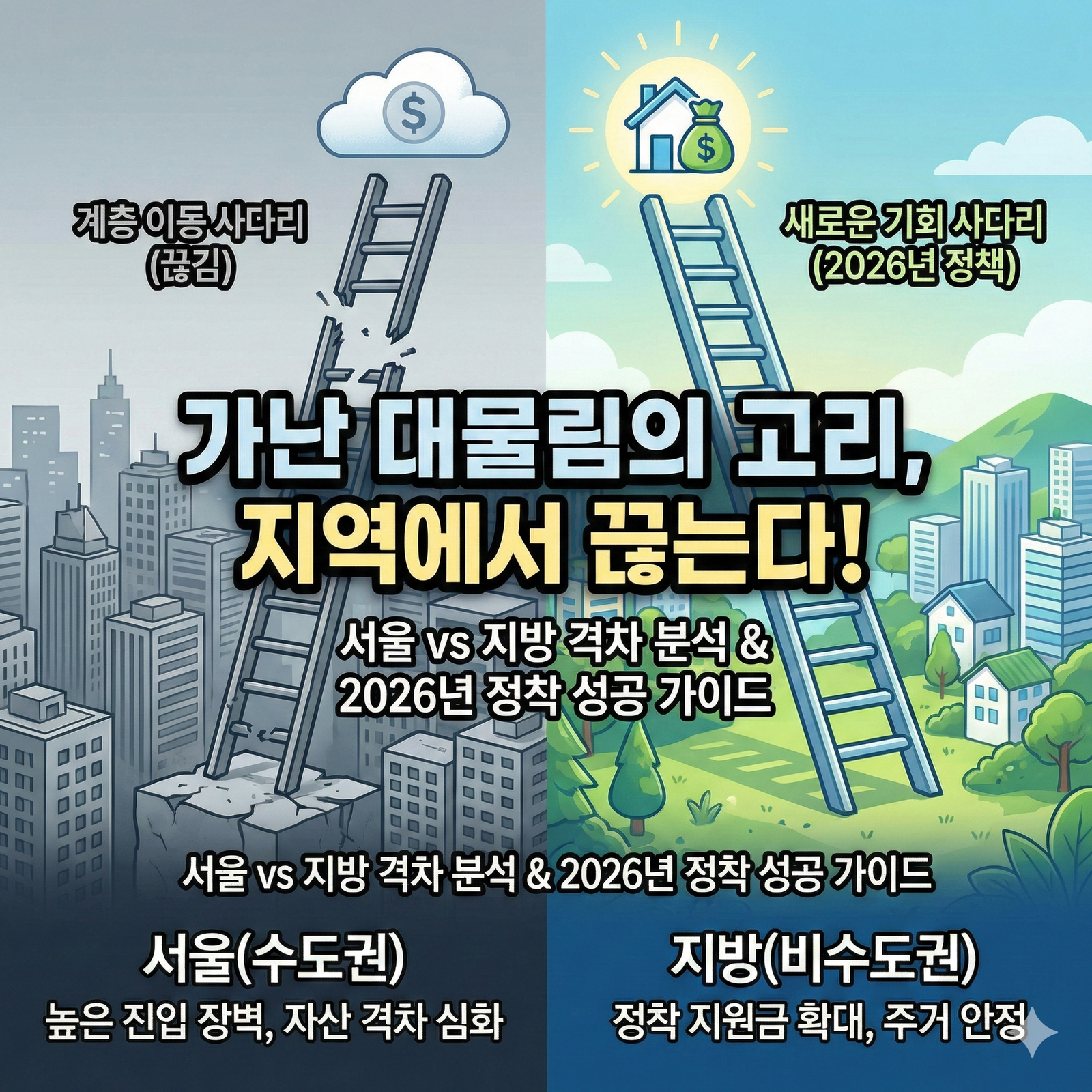 '개천의 용'을 막는 지역 격차와 2026년 지방 정착 대전환 가이드